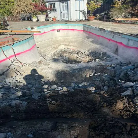 Demolición de alberca/piscina